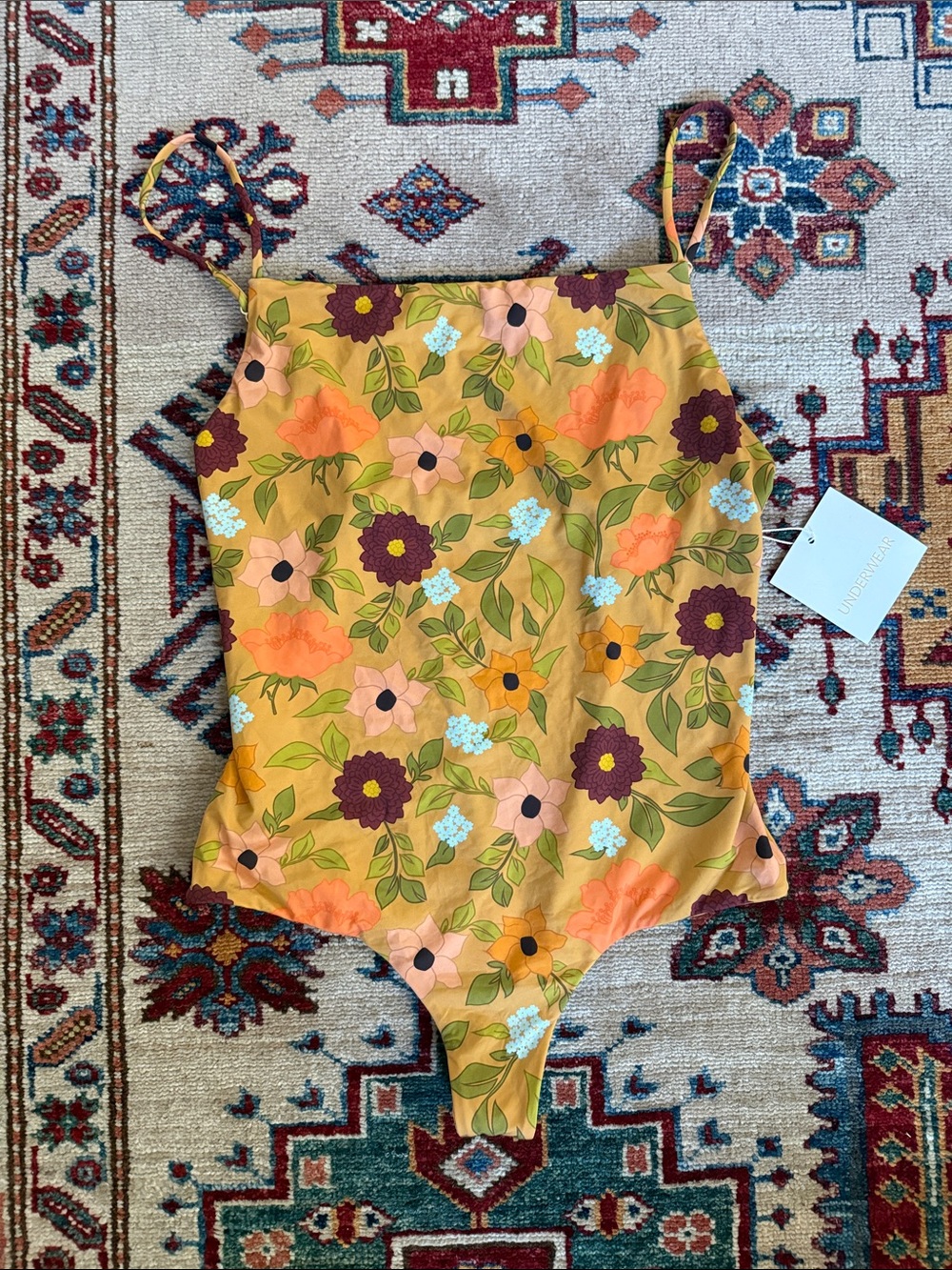 MAI Underwear 70’s Floral Bodysuit/Swim